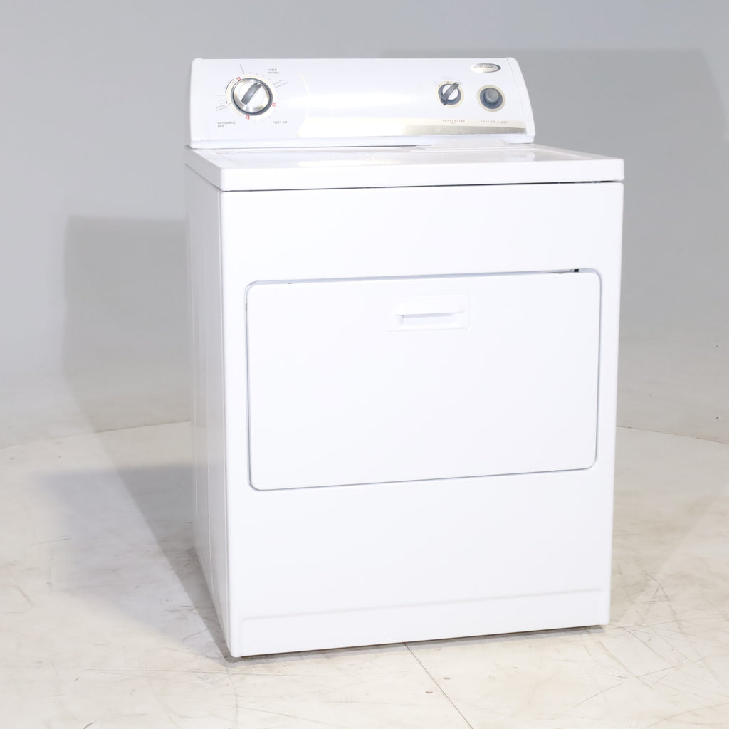 Pictures of Whirlpool White  6.5 Cu. Ft. 8-Cycle Super Capacity Electric Dryer - Certified Refurbished - Neu Appliance Outlet - Discount Appliance Outlet in Austin, Tx