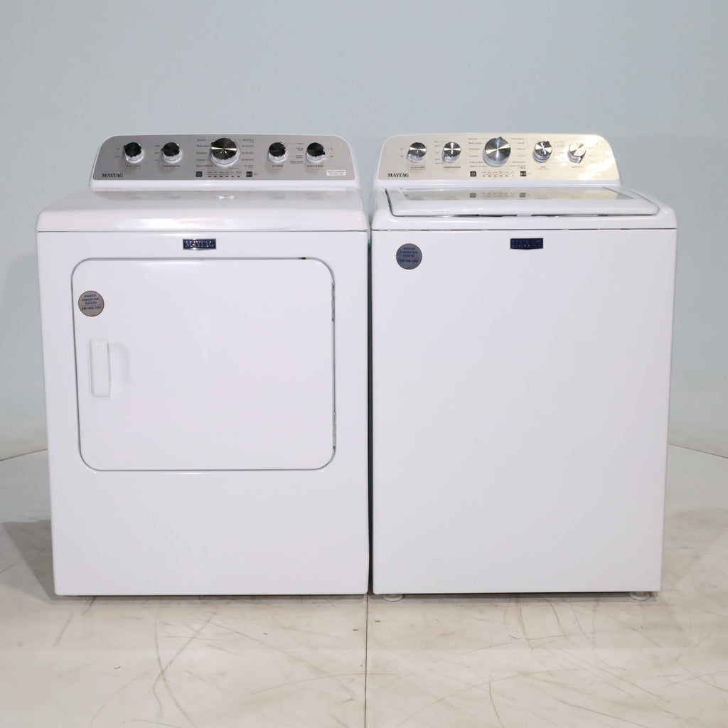 Pictures of Maytag 4.7 cu. ft. Top Load Washer with Power Agitator and 7.0 cu. ft. Electric Dryer with Steam - Scratch & Dent - Minor - Neu Appliance Outlet - Discount Appliance Outlet in Austin, Tx