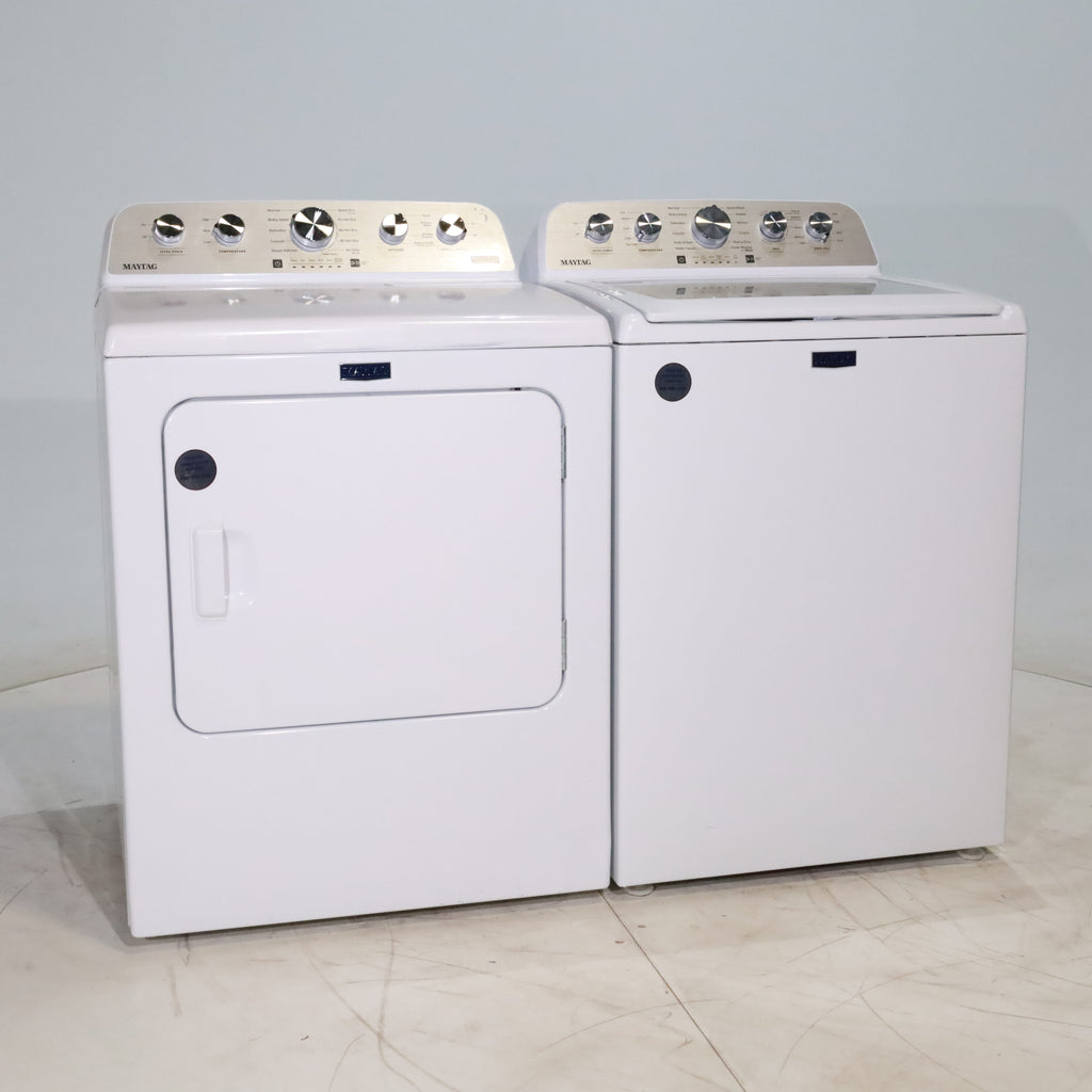 Pictures of Maytag 4.7 cu. ft. Top Load Washer with Power Agitator and 7.0 cu. ft. Electric Dryer with Steam - Scratch & Dent - Minor - Neu Appliance Outlet - Discount Appliance Outlet in Austin, Tx