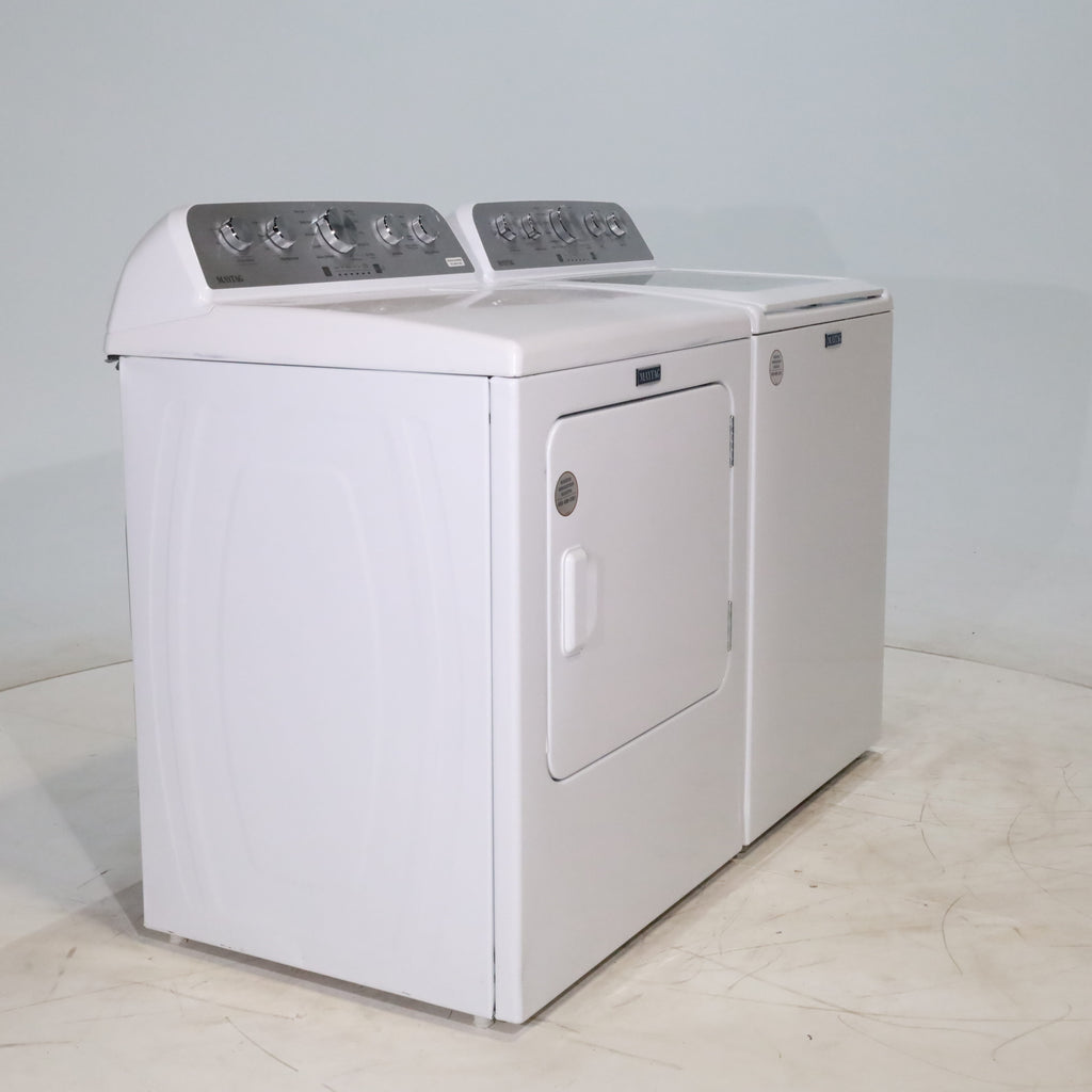 Pictures of Maytag 4.7 cu. ft. Top Load Washer with Power Agitator and 7.0 cu. ft. Electric Dryer with Steam - Scratch & Dent - Minor - Neu Appliance Outlet - Discount Appliance Outlet in Austin, Tx