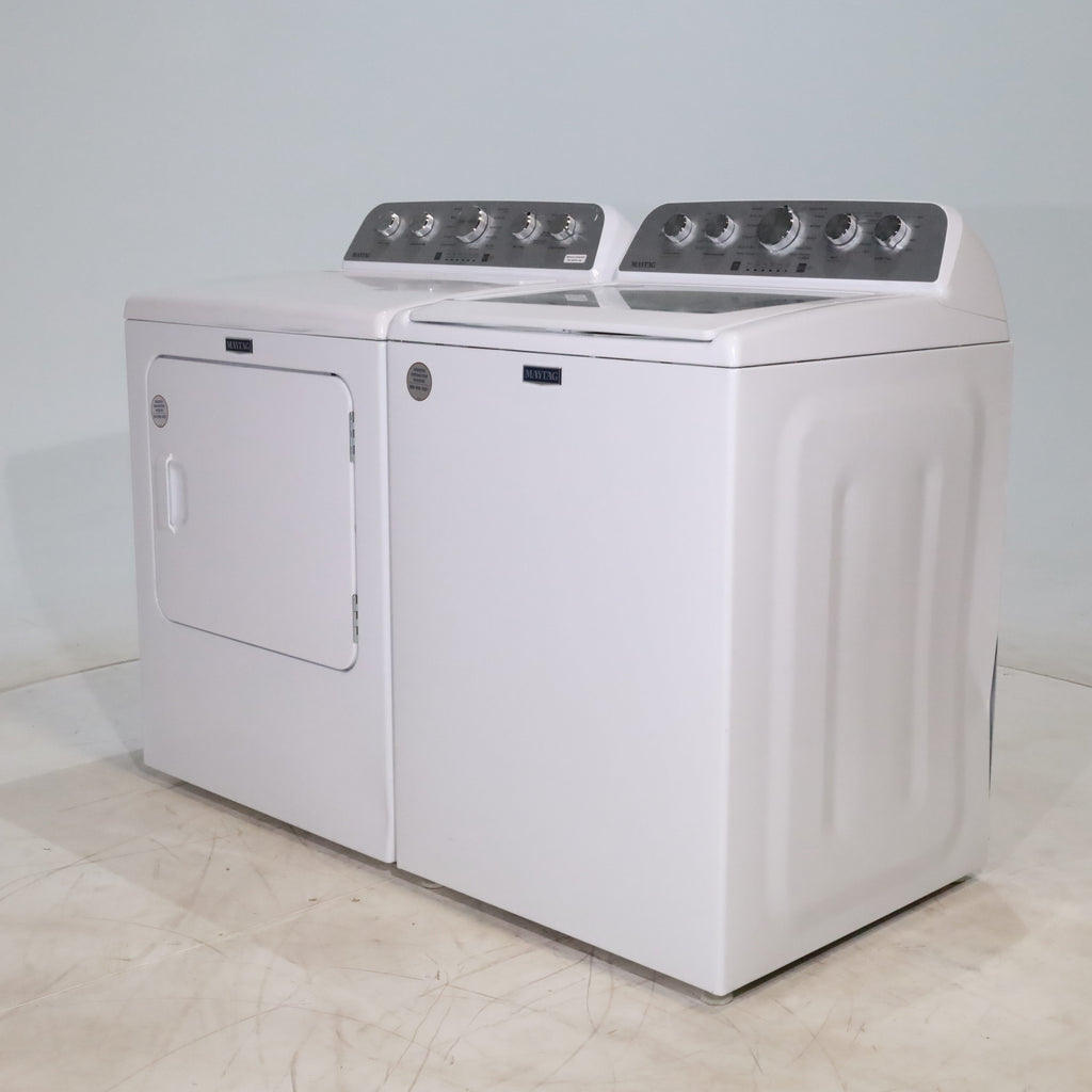 Pictures of Maytag 4.7 cu. ft. Top Load Washer with Power Agitator and 7.0 cu. ft. Electric Dryer with Steam - Scratch & Dent - Minor - Neu Appliance Outlet - Discount Appliance Outlet in Austin, Tx