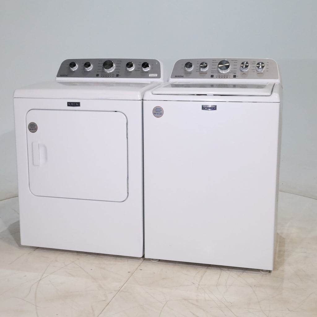 Pictures of Maytag 4.7 cu. ft. Top Load Washer with Power Agitator and 7.0 cu. ft. Electric Dryer with Steam - Scratch & Dent - Minor - Neu Appliance Outlet - Discount Appliance Outlet in Austin, Tx