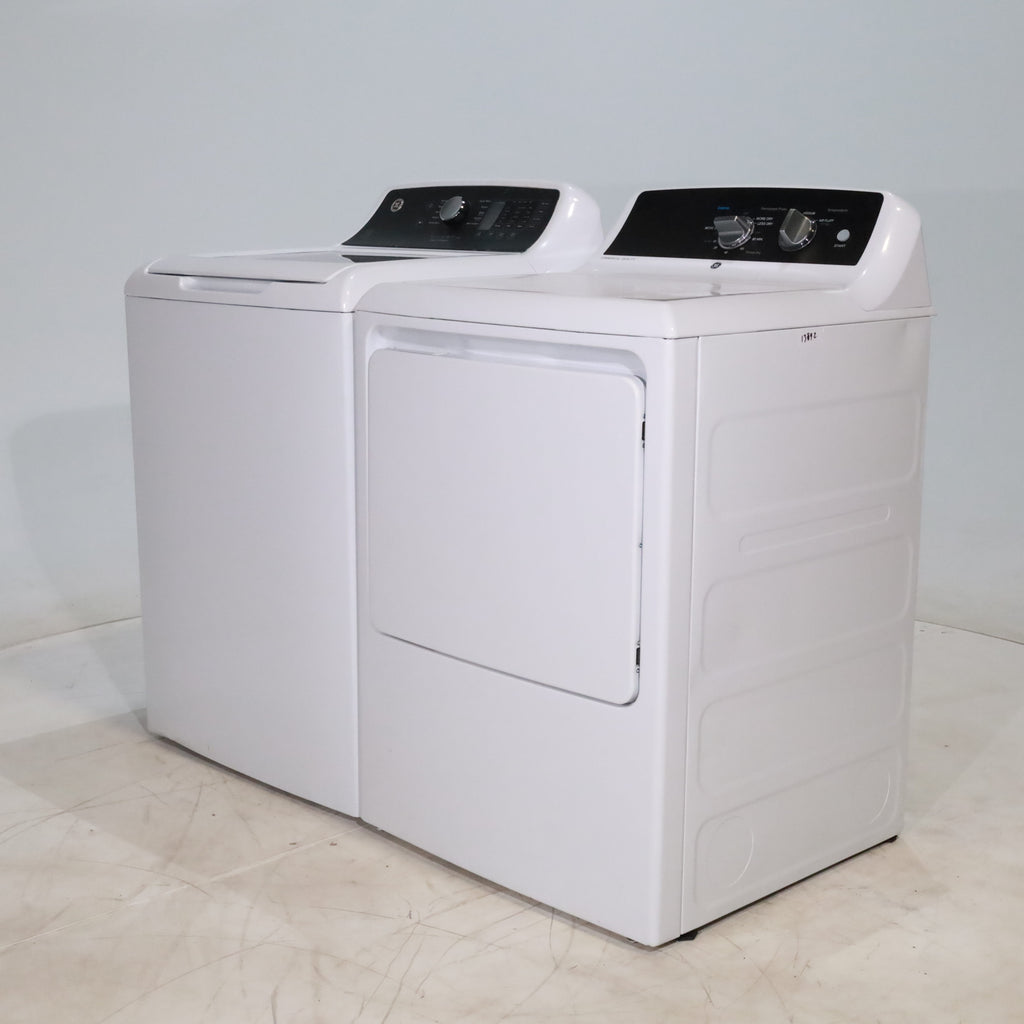 Pictures of GE 4.5 cu. ft. Top Load Washer with Water Level Control and 6.2 cu. ft. Gas Dryer with up to 120 ft. Venting - Scratch & Dent - Minor - Neu Appliance Outlet - Discount Appliance Outlet in Austin, Tx