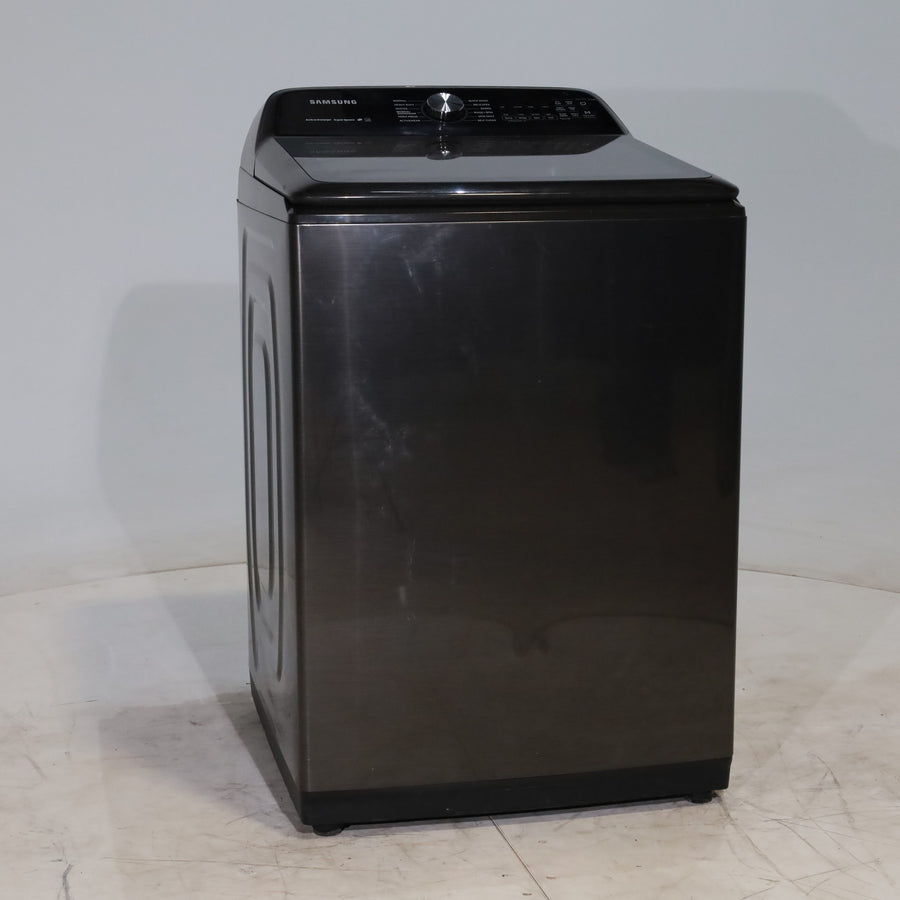 Black Stainless Steel ENERGY STAR Samsung 5.0 cu. ft. Top Load Washer with Active Water Jet - Scratch & Dent - Minor