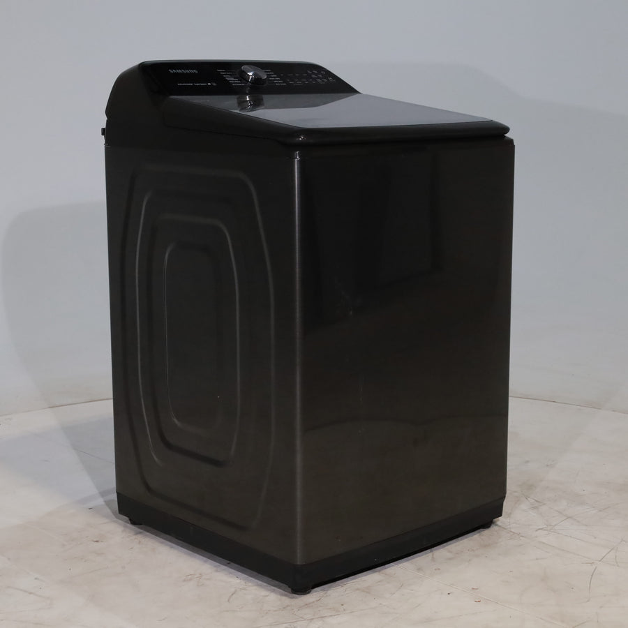 Black Stainless Steel ENERGY STAR Samsung 5.0 cu. ft. Top Load Washer with Active Water Jet - Scratch & Dent - Minor