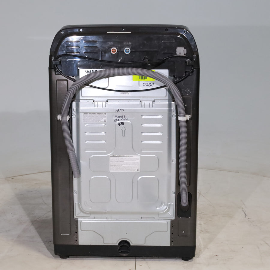 Black Stainless Steel ENERGY STAR Samsung 5.0 cu. ft. Top Load Washer with Active Water Jet - Scratch & Dent - Minor
