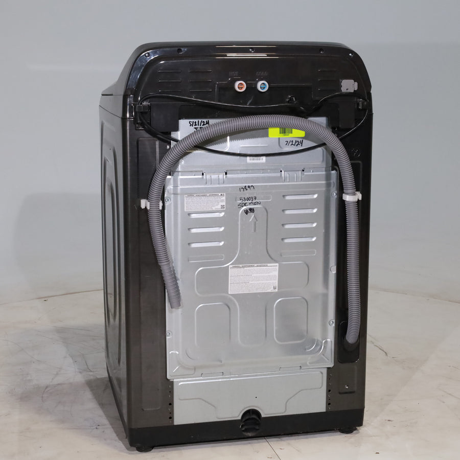 Black Stainless Steel ENERGY STAR Samsung 5.0 cu. ft. Top Load Washer with Active Water Jet - Scratch & Dent - Minor