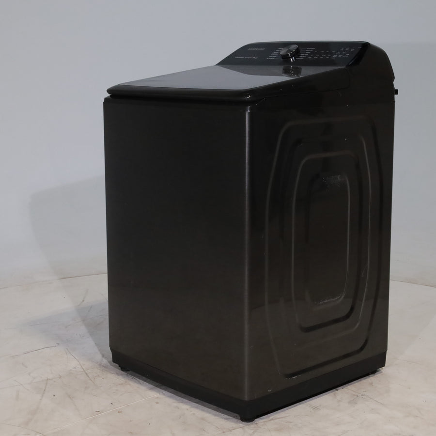 Black Stainless Steel ENERGY STAR Samsung 5.0 cu. ft. Top Load Washer with Active Water Jet - Scratch & Dent - Minor
