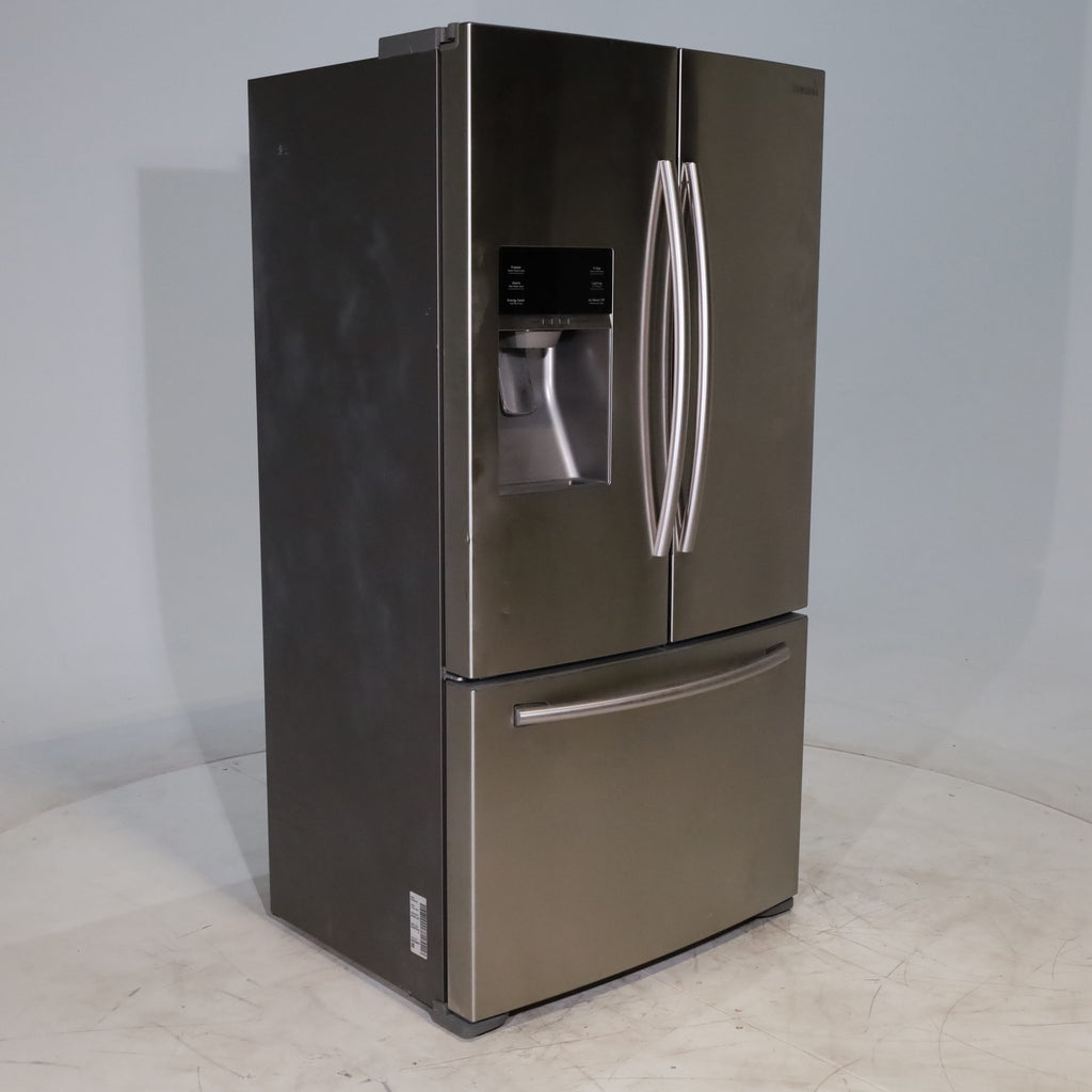 Pictures of Counter Depth Stainless Steel ENERGY STAR Samsung 22.5 cu. ft. 3 Door French Door Refrigerator with Dual Ice Maker  - Certified Refurbished - Neu Appliance Outlet - Discount Appliance Outlet in Austin, Tx