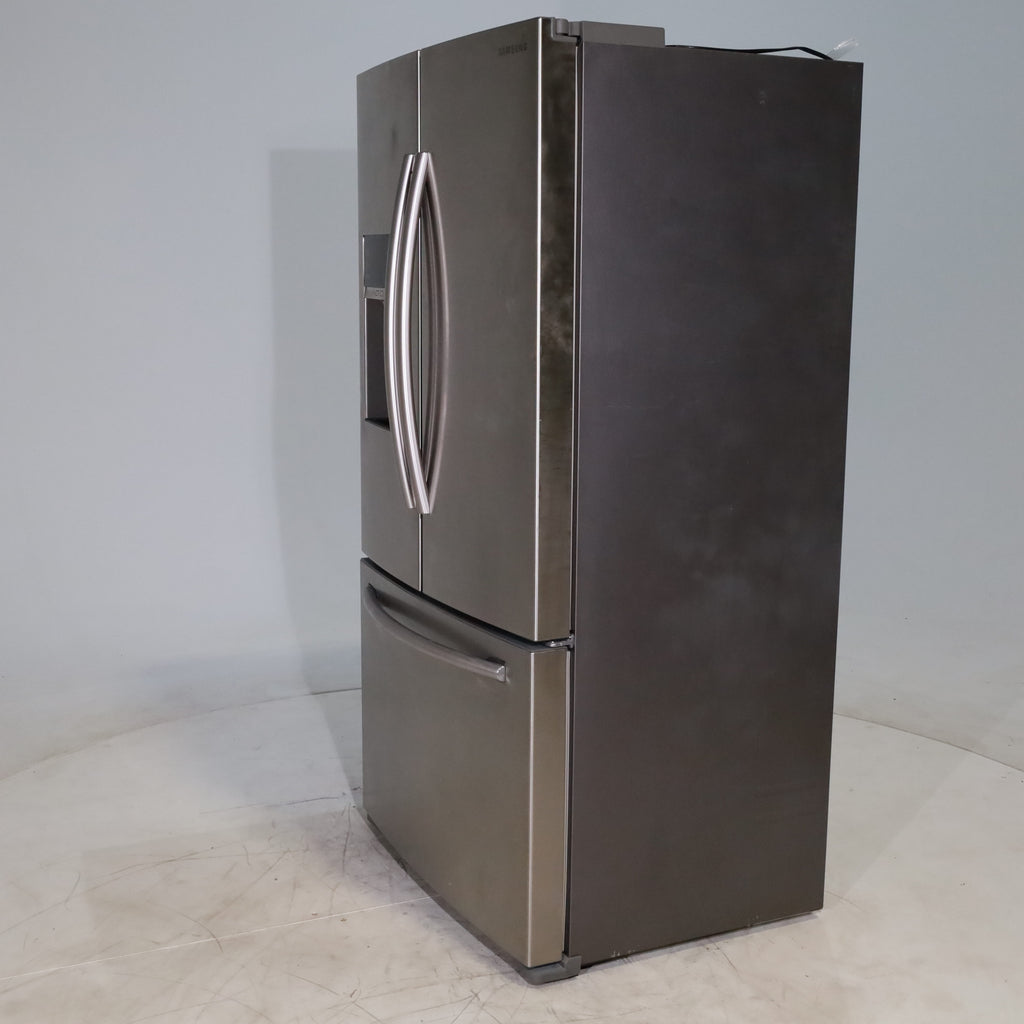 Pictures of Counter Depth Stainless Steel ENERGY STAR Samsung 22.5 cu. ft. 3 Door French Door Refrigerator with Dual Ice Maker  - Certified Refurbished - Neu Appliance Outlet - Discount Appliance Outlet in Austin, Tx