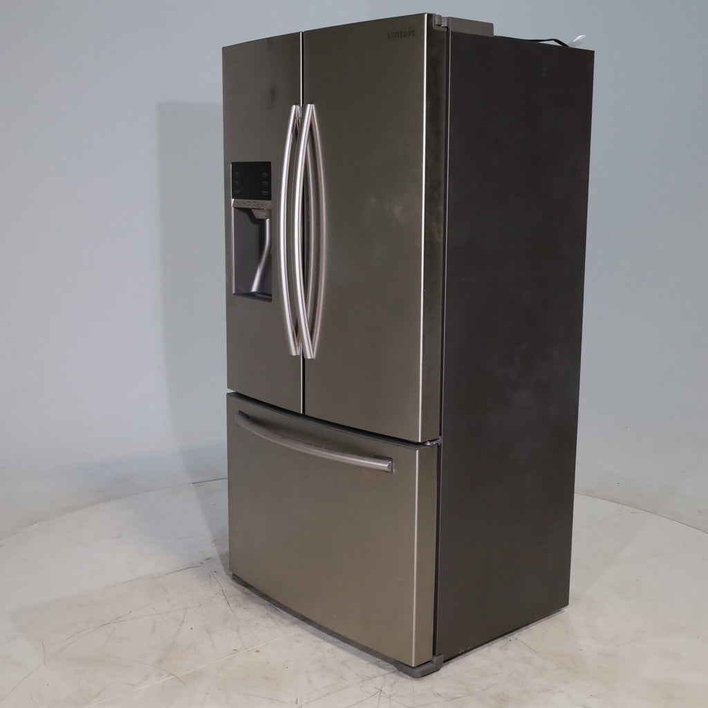 Pictures of Counter Depth Stainless Steel ENERGY STAR Samsung 22.5 cu. ft. 3 Door French Door Refrigerator with Dual Ice Maker  - Certified Refurbished - Neu Appliance Outlet - Discount Appliance Outlet in Austin, Tx