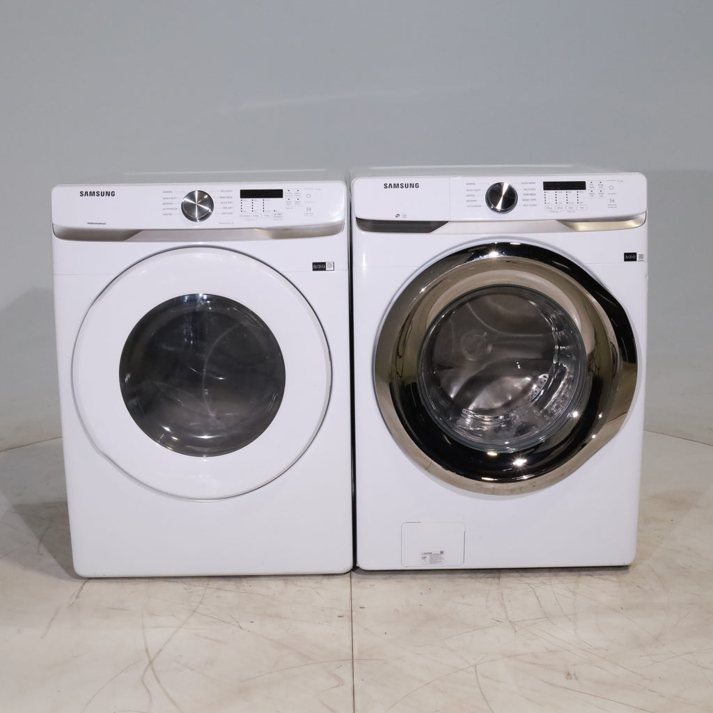 Pictures of ENERGY STAR Samsung 4.5 cu. ft. Front Load Washer with Vibration Reduction and Samsung 7.5 cu. ft. Front Load Gas with Sensor Dry and Interior Drum Light- Scratch & Dent - Minor - Neu Appliance Outlet - Discount Appliance Outlet in Austin, Tx