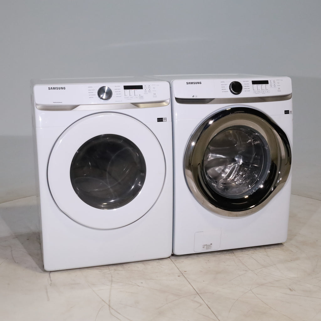 Pictures of ENERGY STAR Samsung 4.5 cu. ft. Front Load Washer with Vibration Reduction and Samsung 7.5 cu. ft. Front Load Gas with Sensor Dry and Interior Drum Light- Scratch & Dent - Minor - Neu Appliance Outlet - Discount Appliance Outlet in Austin, Tx