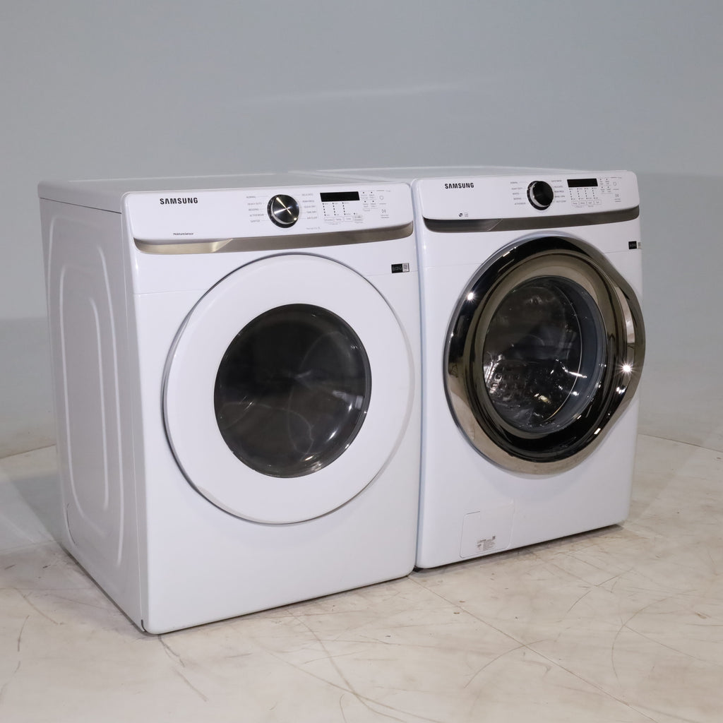 Pictures of ENERGY STAR Samsung 4.5 cu. ft. Front Load Washer with Vibration Reduction and Samsung 7.5 cu. ft. Front Load Gas with Sensor Dry and Interior Drum Light- Scratch & Dent - Minor - Neu Appliance Outlet - Discount Appliance Outlet in Austin, Tx