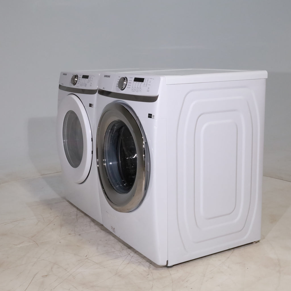 Pictures of ENERGY STAR Samsung 4.5 cu. ft. Front Load Washer with Vibration Reduction and Samsung 7.5 cu. ft. Front Load Gas with Sensor Dry and Interior Drum Light- Scratch & Dent - Minor - Neu Appliance Outlet - Discount Appliance Outlet in Austin, Tx