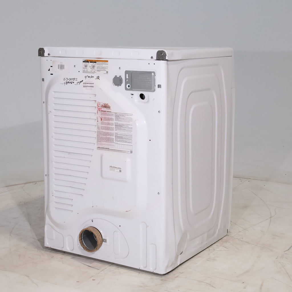 Pictures of White Samsung 7.5 cu. ft. Front Load Electric Dryer with Smart Care - Scratch and Dent - Minor - Neu Appliance Outlet - Discount Appliance Outlet in Austin, Tx