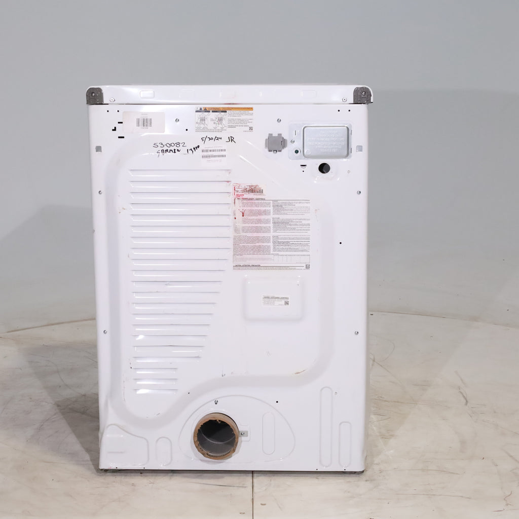 Pictures of White Samsung 7.5 cu. ft. Front Load Electric Dryer with Smart Care - Scratch and Dent - Minor - Neu Appliance Outlet - Discount Appliance Outlet in Austin, Tx