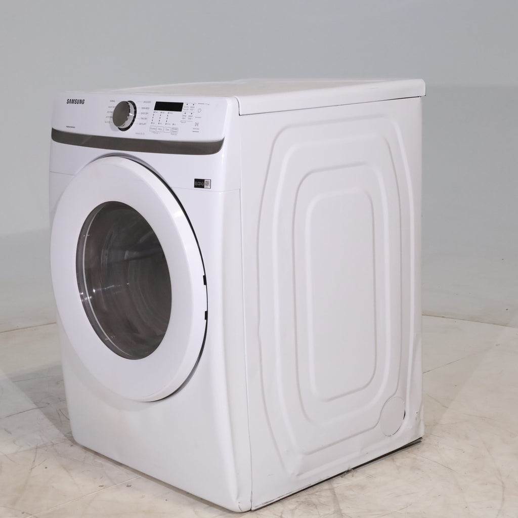 Pictures of White Samsung 7.5 cu. ft. Front Load Electric Dryer with Smart Care - Scratch and Dent - Minor - Neu Appliance Outlet - Discount Appliance Outlet in Austin, Tx