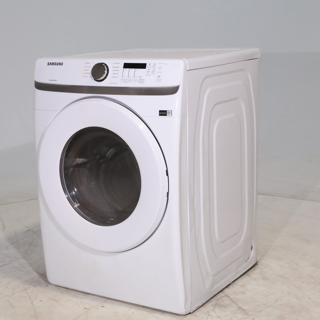 Pictures of White Samsung 7.5 cu. ft. Front Load Electric Dryer with Smart Care - Scratch and Dent - Minor - Neu Appliance Outlet - Discount Appliance Outlet in Austin, Tx