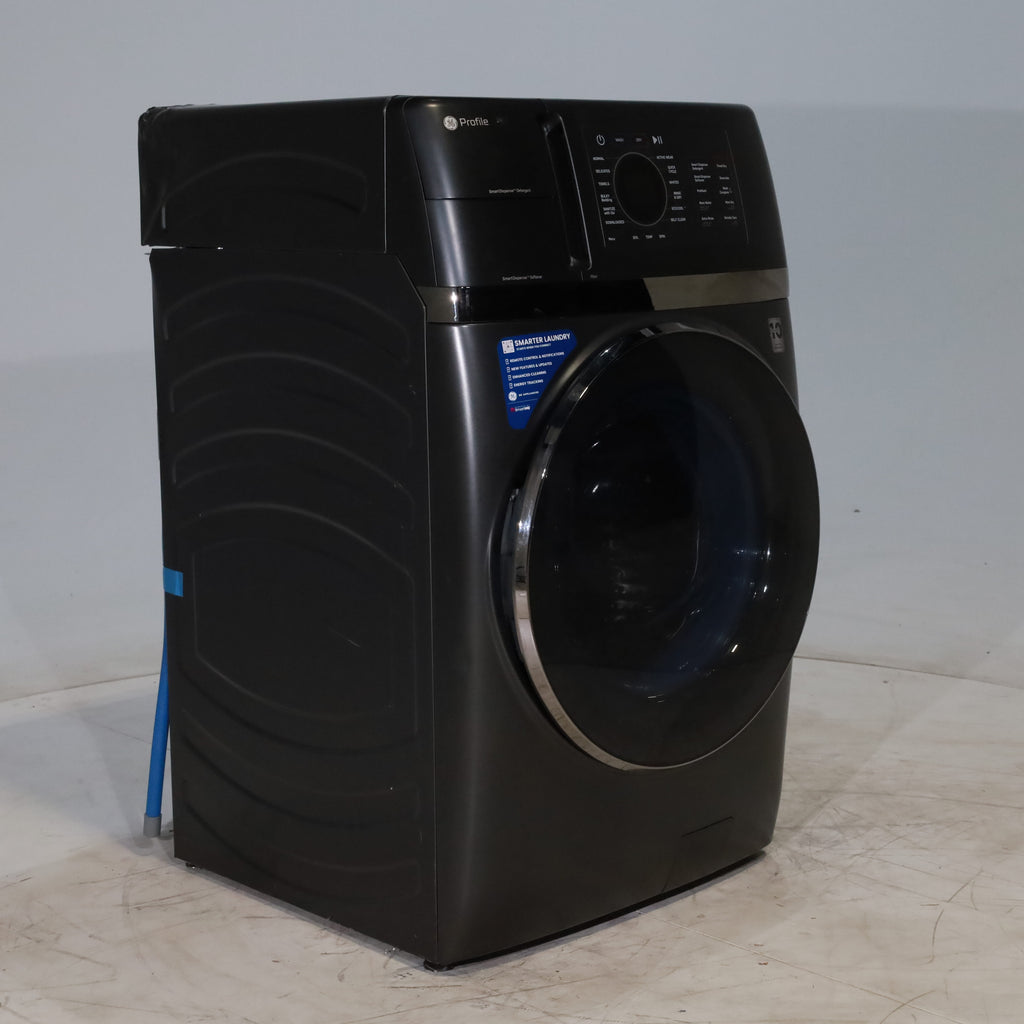 Pictures of Carbon Graphite ENERGY STAR  GE Profile 4.5 cu. ft. Capacity Front Load Combo Washing Machine and Electric Dryer with Ventless Heat Pump Technology - Scratch & Dent - Moderate - Neu Appliance Outlet - Discount Appliance Outlet in Austin, Tx