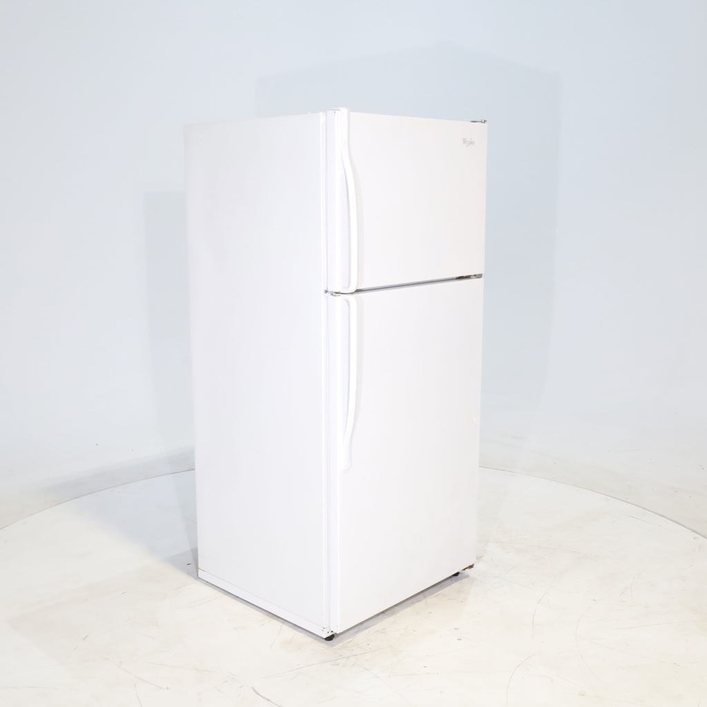 Pictures of 28" Wide White Whirlpool 14 cu ft Top Freezer and Bottom Refrigerator - Certified Refurbished - Neu Appliance Outlet - Discount Appliance Outlet in Austin, Tx