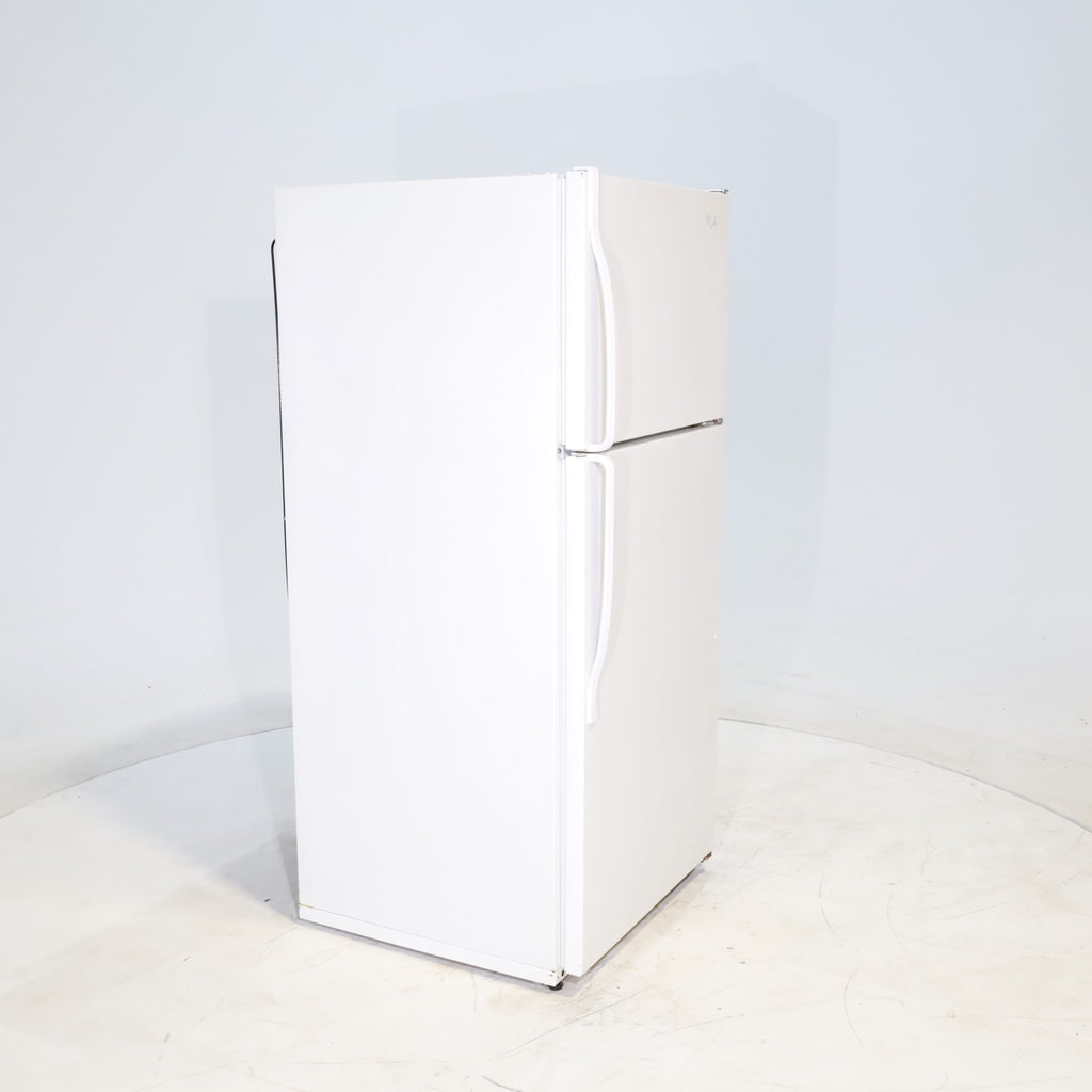 Pictures of 28" Wide White Whirlpool 14 cu ft Top Freezer and Bottom Refrigerator - Certified Refurbished - Neu Appliance Outlet - Discount Appliance Outlet in Austin, Tx