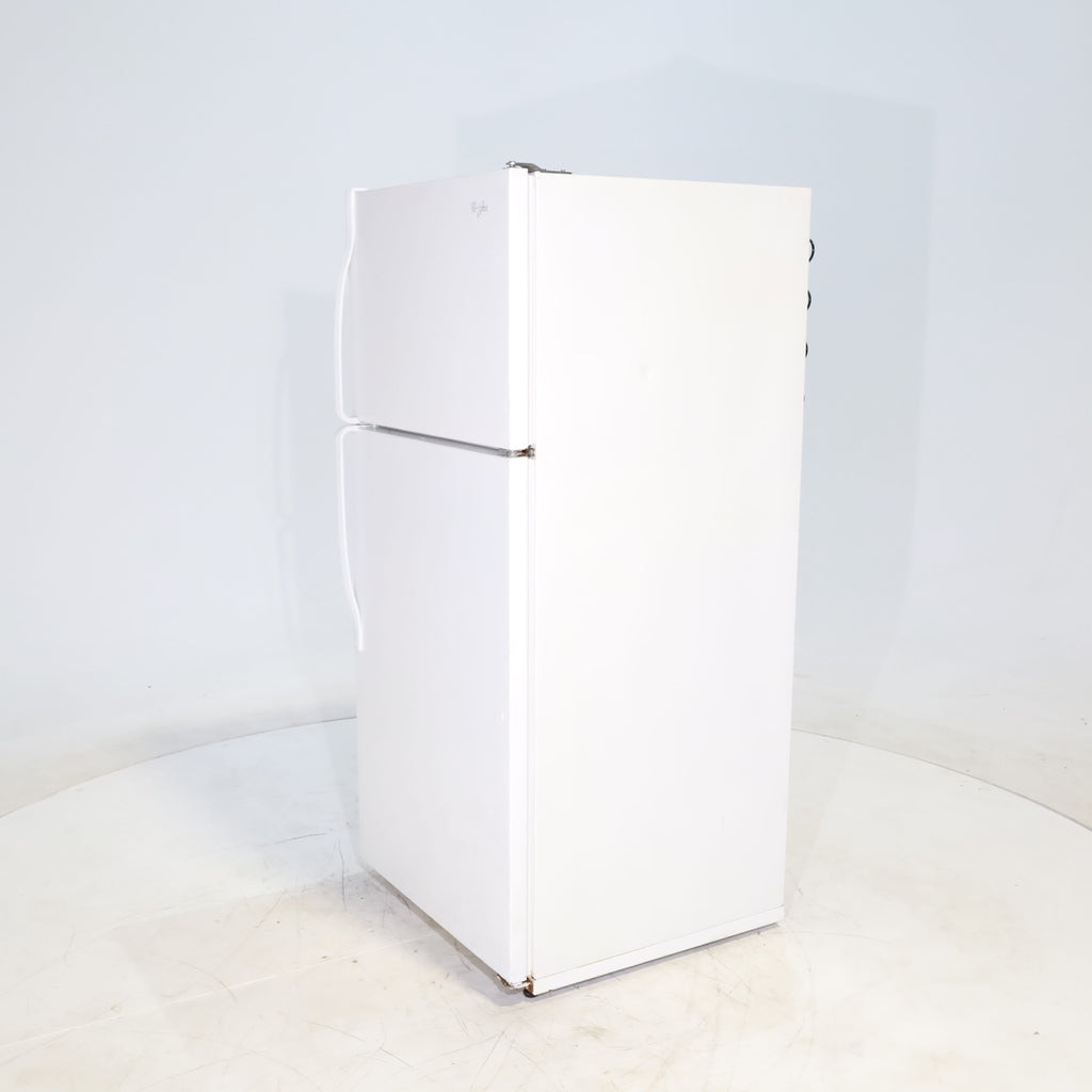 Pictures of 28" Wide White Whirlpool 14 cu ft Top Freezer and Bottom Refrigerator - Certified Refurbished - Neu Appliance Outlet - Discount Appliance Outlet in Austin, Tx