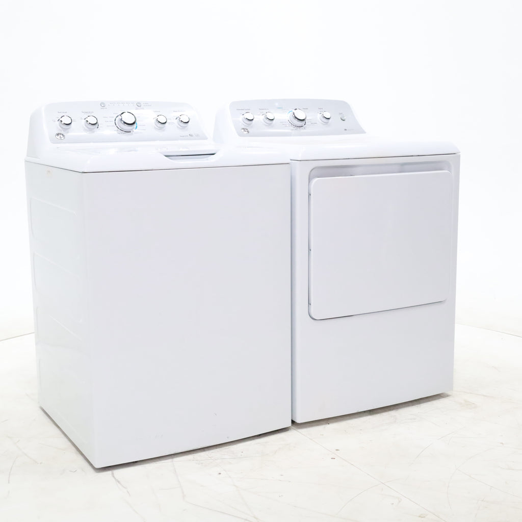 Pictures of ENERGY STAR GE  4.4 cu. ft. Top Load Washing Machine with Infusor Wash System and 7.2 cu. ft. Electric Dryer with HE Sensor Dry - Certified Refurbished - Neu Appliance Outlet - Discount Appliance Outlet in Austin, Tx