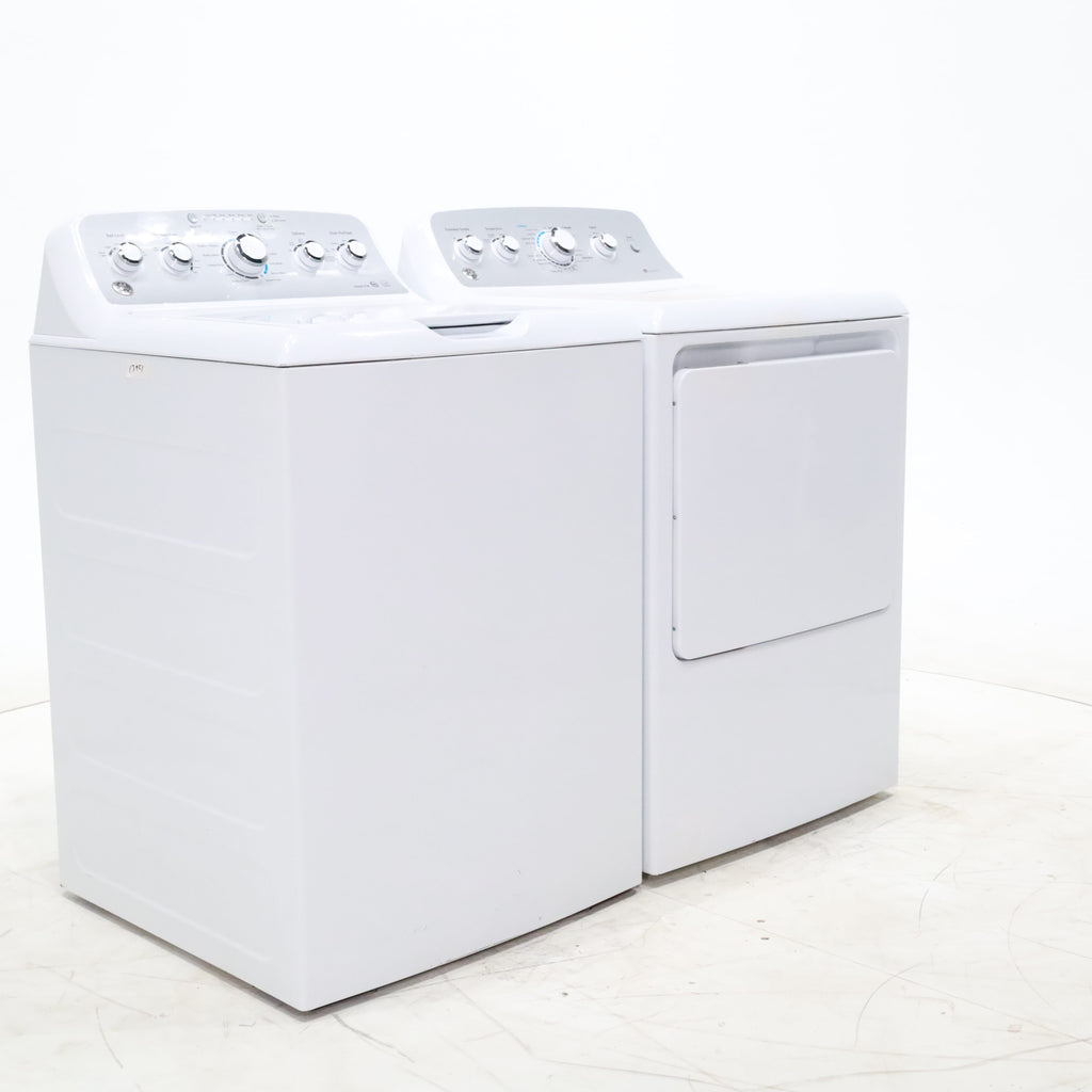 Pictures of ENERGY STAR GE  4.4 cu. ft. Top Load Washing Machine with Infusor Wash System and 7.2 cu. ft. Electric Dryer with HE Sensor Dry - Certified Refurbished - Neu Appliance Outlet - Discount Appliance Outlet in Austin, Tx