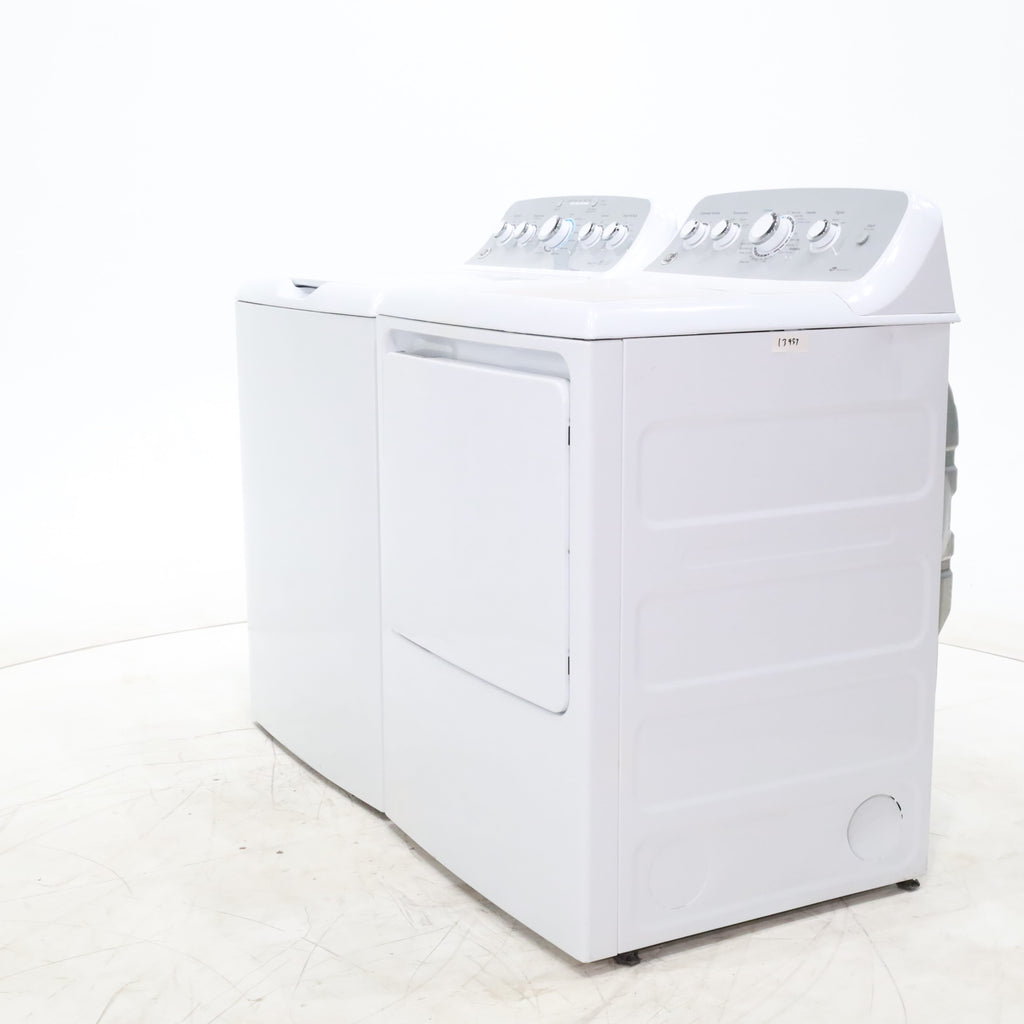 Pictures of ENERGY STAR GE  4.4 cu. ft. Top Load Washing Machine with Infusor Wash System and 7.2 cu. ft. Electric Dryer with HE Sensor Dry - Certified Refurbished - Neu Appliance Outlet - Discount Appliance Outlet in Austin, Tx