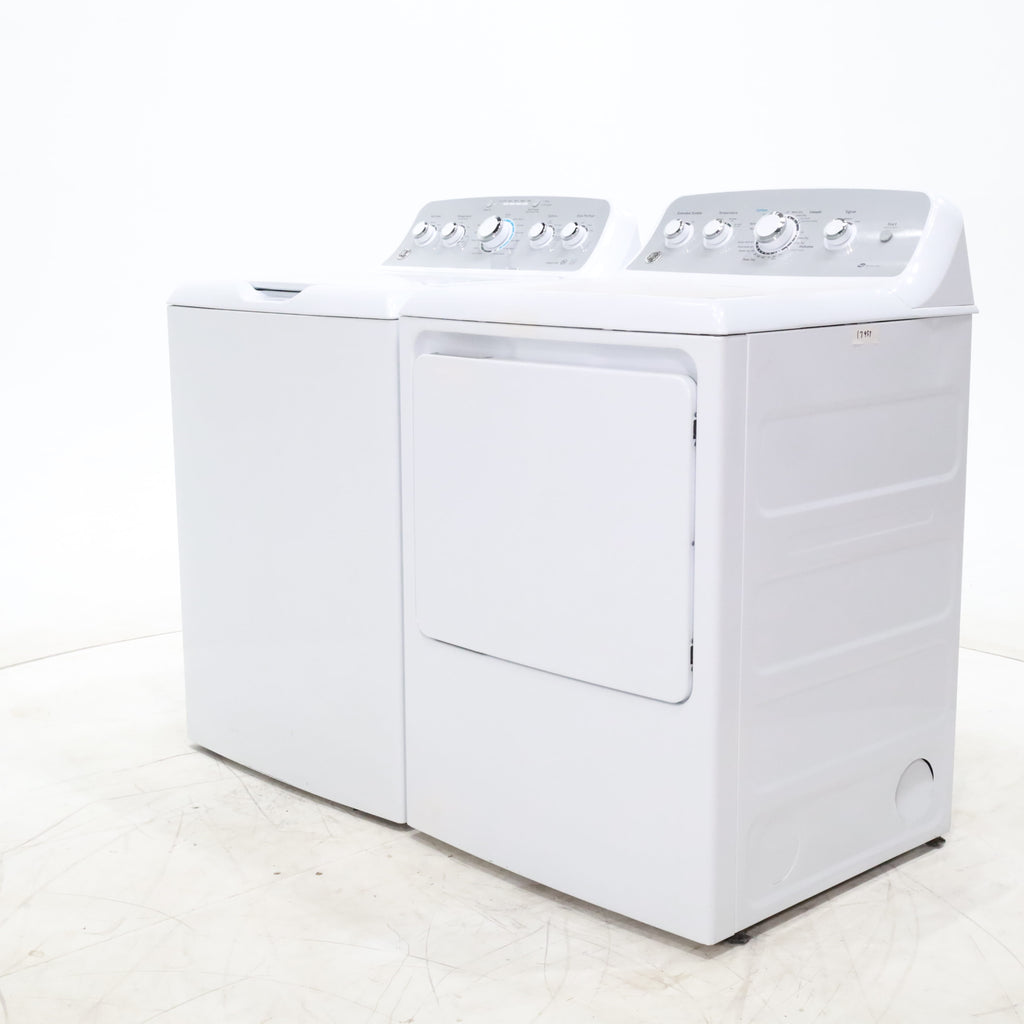 Pictures of ENERGY STAR GE  4.4 cu. ft. Top Load Washing Machine with Infusor Wash System and 7.2 cu. ft. Electric Dryer with HE Sensor Dry - Certified Refurbished - Neu Appliance Outlet - Discount Appliance Outlet in Austin, Tx