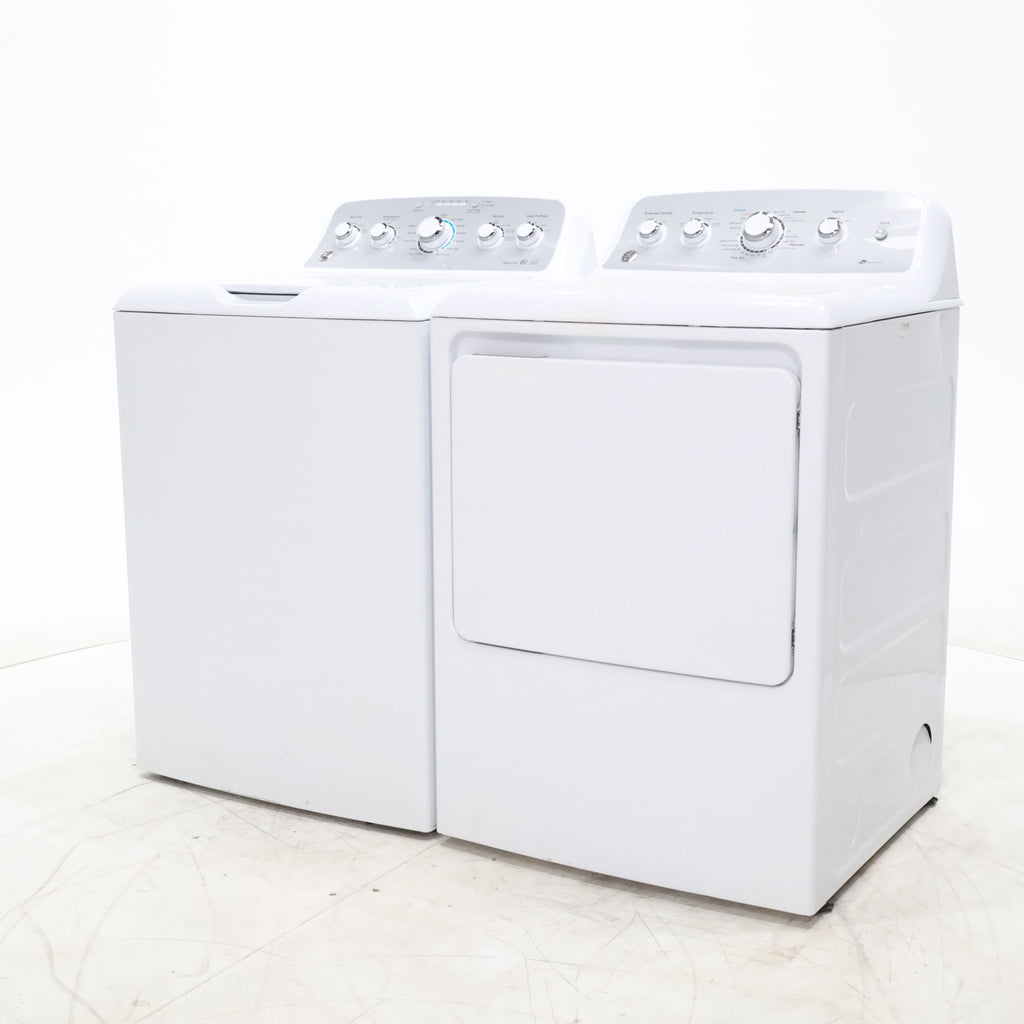 Pictures of ENERGY STAR GE  4.4 cu. ft. Top Load Washing Machine with Infusor Wash System and 7.2 cu. ft. Electric Dryer with HE Sensor Dry - Certified Refurbished - Neu Appliance Outlet - Discount Appliance Outlet in Austin, Tx