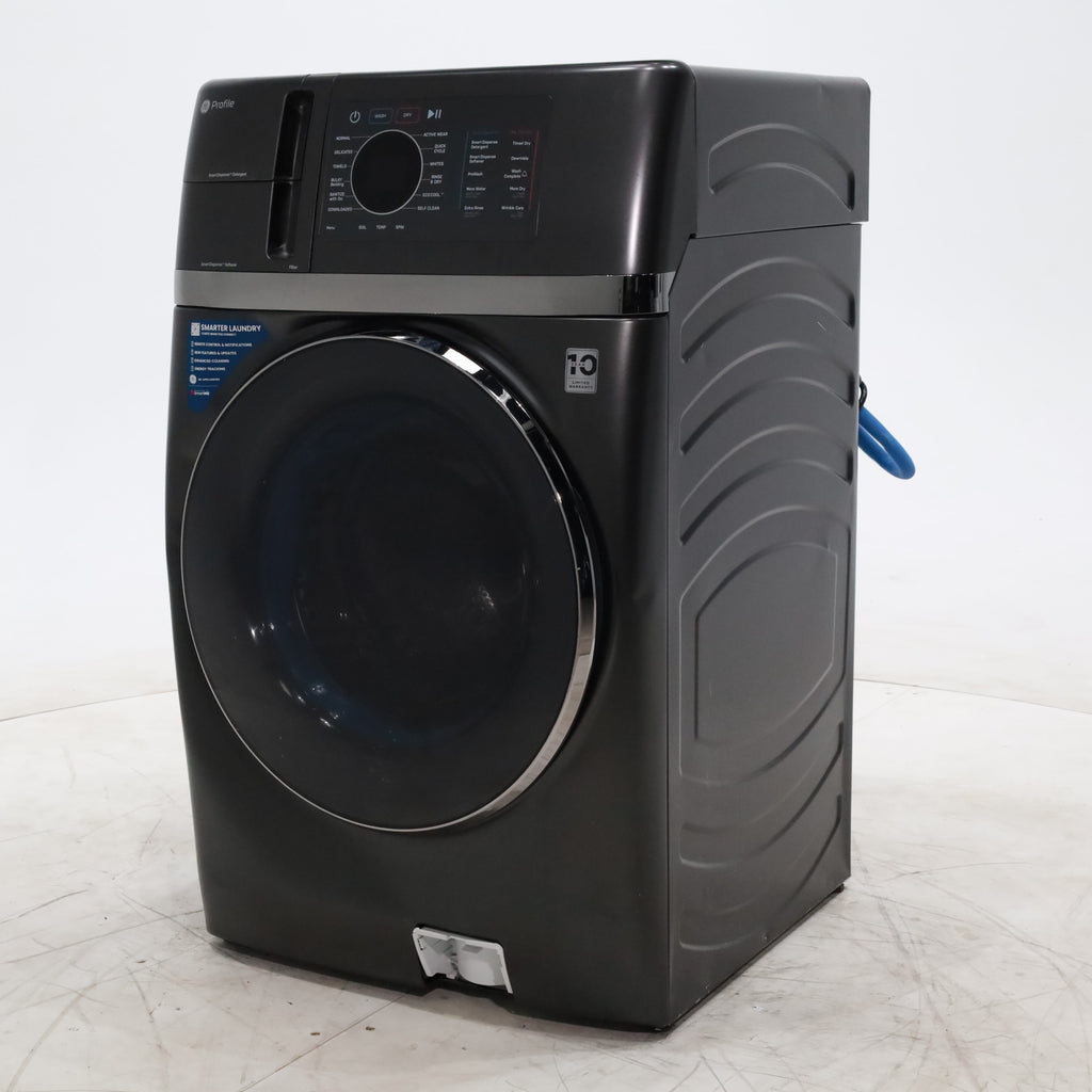 Pictures of Carbon Graphite ENERGY STAR  GE Profile 4.5 cu. ft. Capacity Front Load Combo Washing Machine and Electric Dryer with Ventless Heat Pump Technology - Scratch & Dent - Moderate - Neu Appliance Outlet - Discount Appliance Outlet in Austin, Tx