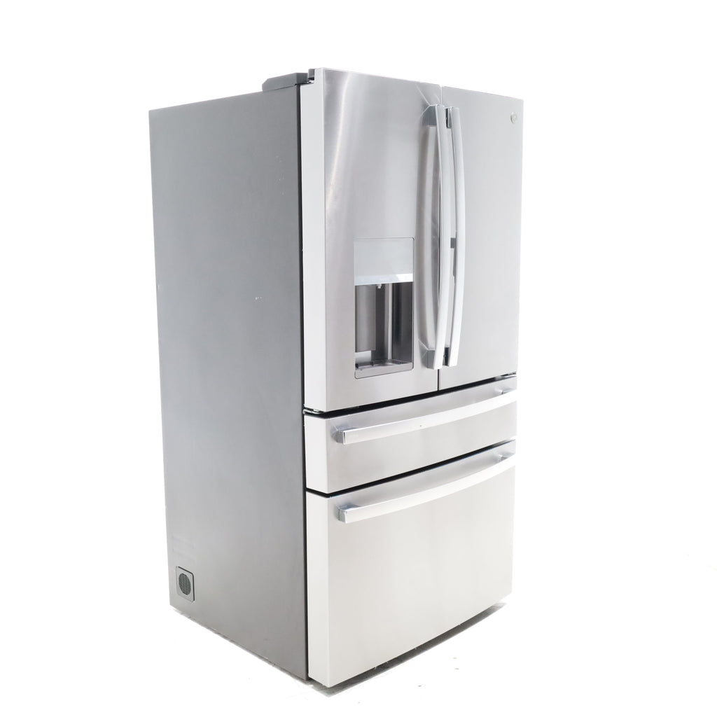 Pictures of 35 5/8" Wide Stainless Steel ENERGY STAR GE Profile 27.9 cu. ft. Smart 4 Door French Door Refrigerator with Door in Door- Scratch & Dent - Minor - Neu Appliance Outlet - Discount Appliance Outlet in Austin, Tx