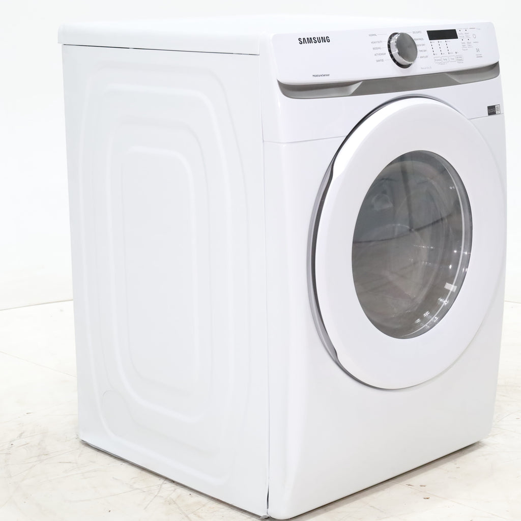 Pictures of White Samsung 7.5 cu. ft. Front Load Electric Dryer with Smart Care - Scratch and Dent - Minor - Neu Appliance Outlet - Discount Appliance Outlet in Austin, Tx