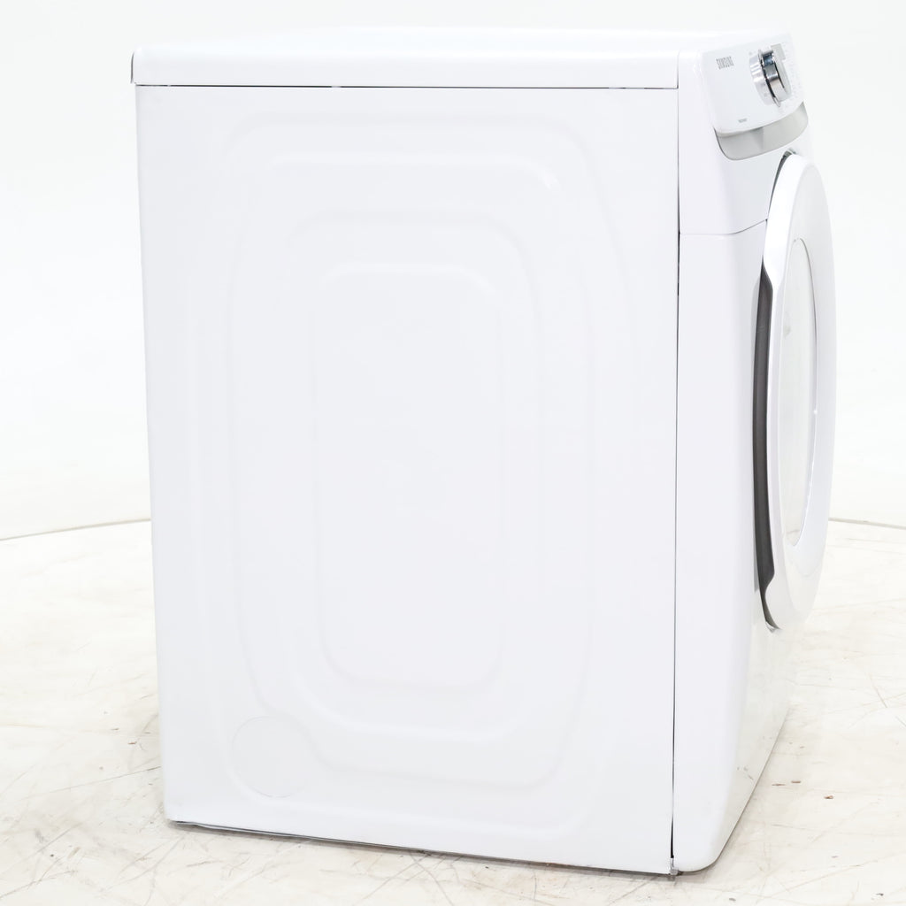 Pictures of White Samsung 7.5 cu. ft. Front Load Electric Dryer with Smart Care - Scratch and Dent - Minor - Neu Appliance Outlet - Discount Appliance Outlet in Austin, Tx