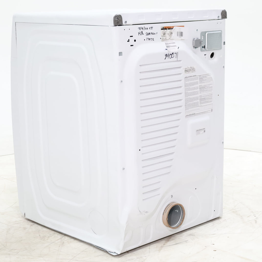 Pictures of White Samsung 7.5 cu. ft. Front Load Electric Dryer with Smart Care - Scratch and Dent - Minor - Neu Appliance Outlet - Discount Appliance Outlet in Austin, Tx