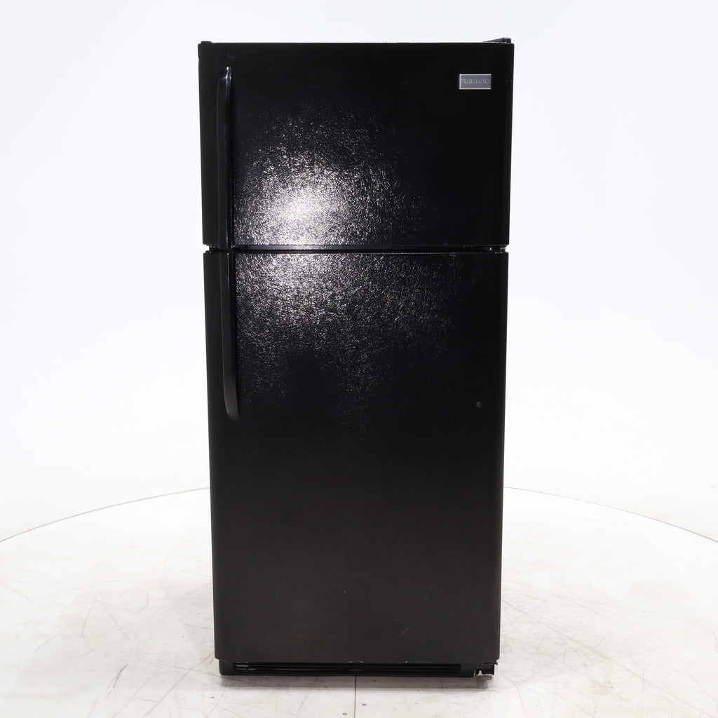 Pictures of 30" Wide Frigidaire 18 cu ft Black Top Freezer and Bottom Refrigerator with Store-More Humidity Controlled Crisper Drawers - Certified Refurbished - Neu Appliance Outlet - Discount Appliance Outlet in Austin, Tx