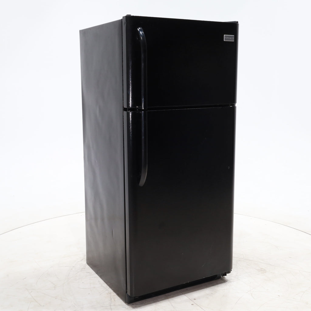 Pictures of 30" Wide Frigidaire 18 cu ft Black Top Freezer and Bottom Refrigerator with Store-More Humidity Controlled Crisper Drawers - Certified Refurbished - Neu Appliance Outlet - Discount Appliance Outlet in Austin, Tx