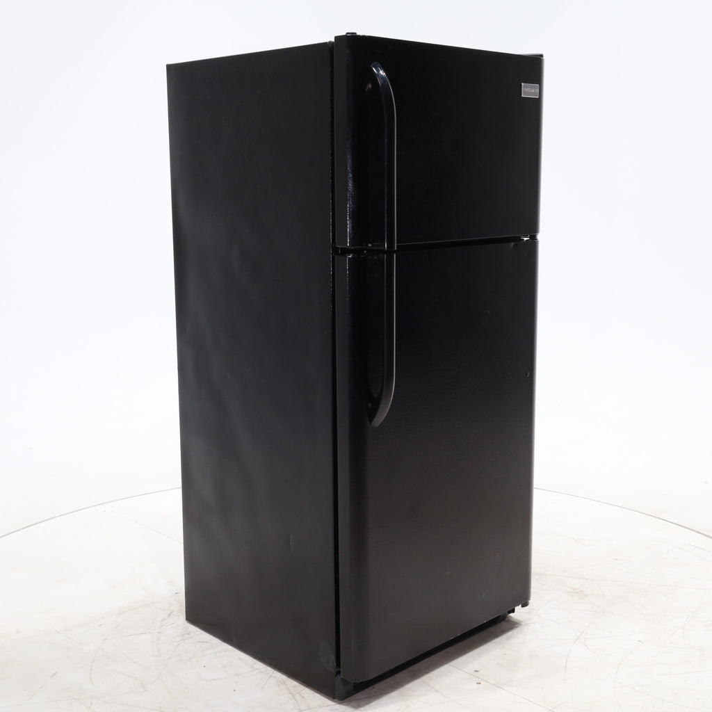 Pictures of 30" Wide Frigidaire 18 cu ft Black Top Freezer and Bottom Refrigerator with Store-More Humidity Controlled Crisper Drawers - Certified Refurbished - Neu Appliance Outlet - Discount Appliance Outlet in Austin, Tx