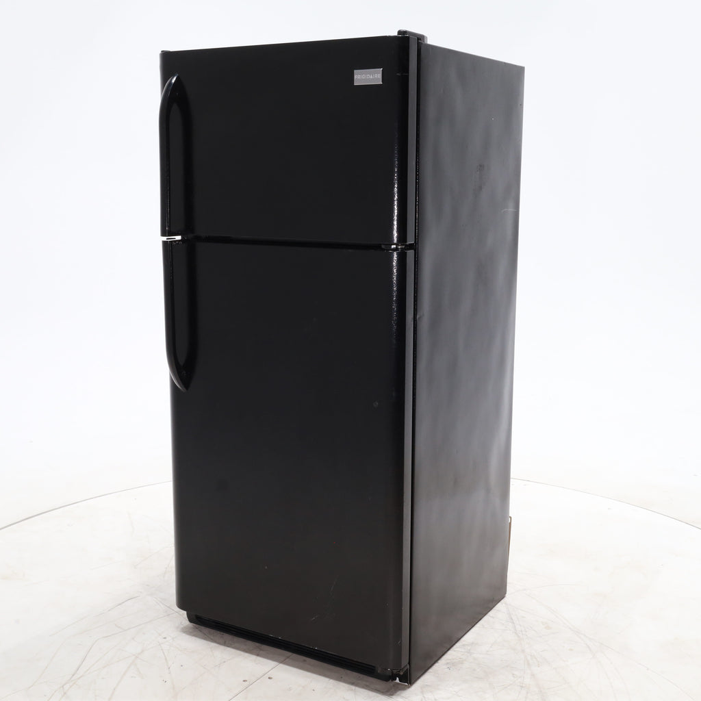 Pictures of 30" Wide Frigidaire 18 cu ft Black Top Freezer and Bottom Refrigerator with Store-More Humidity Controlled Crisper Drawers - Certified Refurbished - Neu Appliance Outlet - Discount Appliance Outlet in Austin, Tx