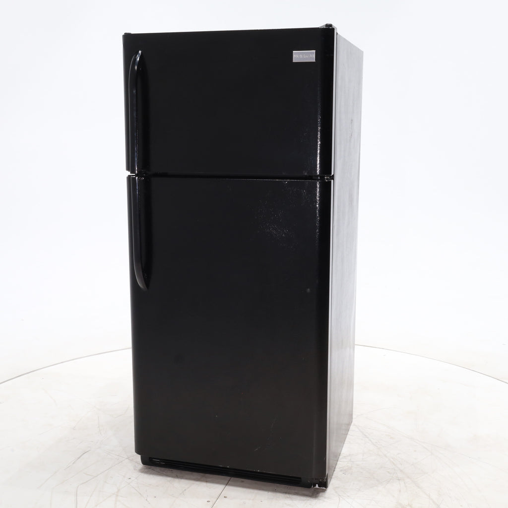 Pictures of 30" Wide Frigidaire 18 cu ft Black Top Freezer and Bottom Refrigerator with Store-More Humidity Controlled Crisper Drawers - Certified Refurbished - Neu Appliance Outlet - Discount Appliance Outlet in Austin, Tx