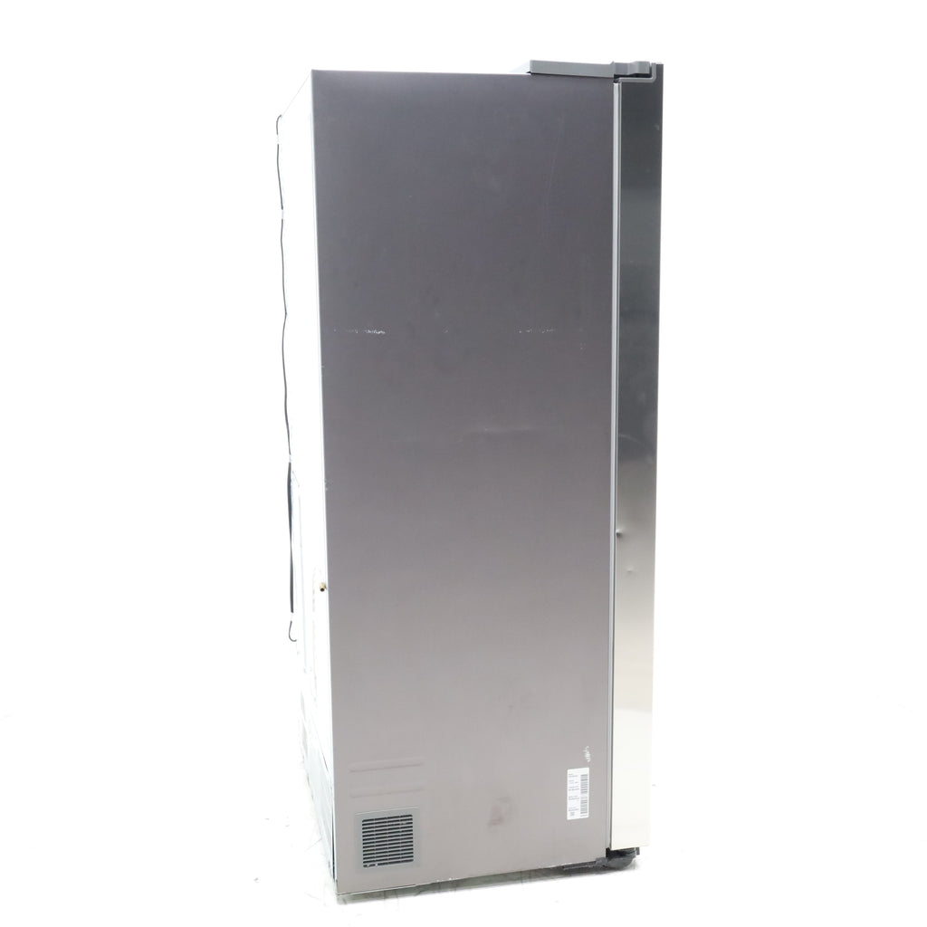 Pictures of Samsung 22 cu. ft. Food Showcase Counter Depth ENERGY STAR Side-by-Side Refrigerator with Metal Cooling in Stainless Steel - Certified Refurbished - Neu Appliance Outlet - Discount Appliance Outlet in Austin, Tx