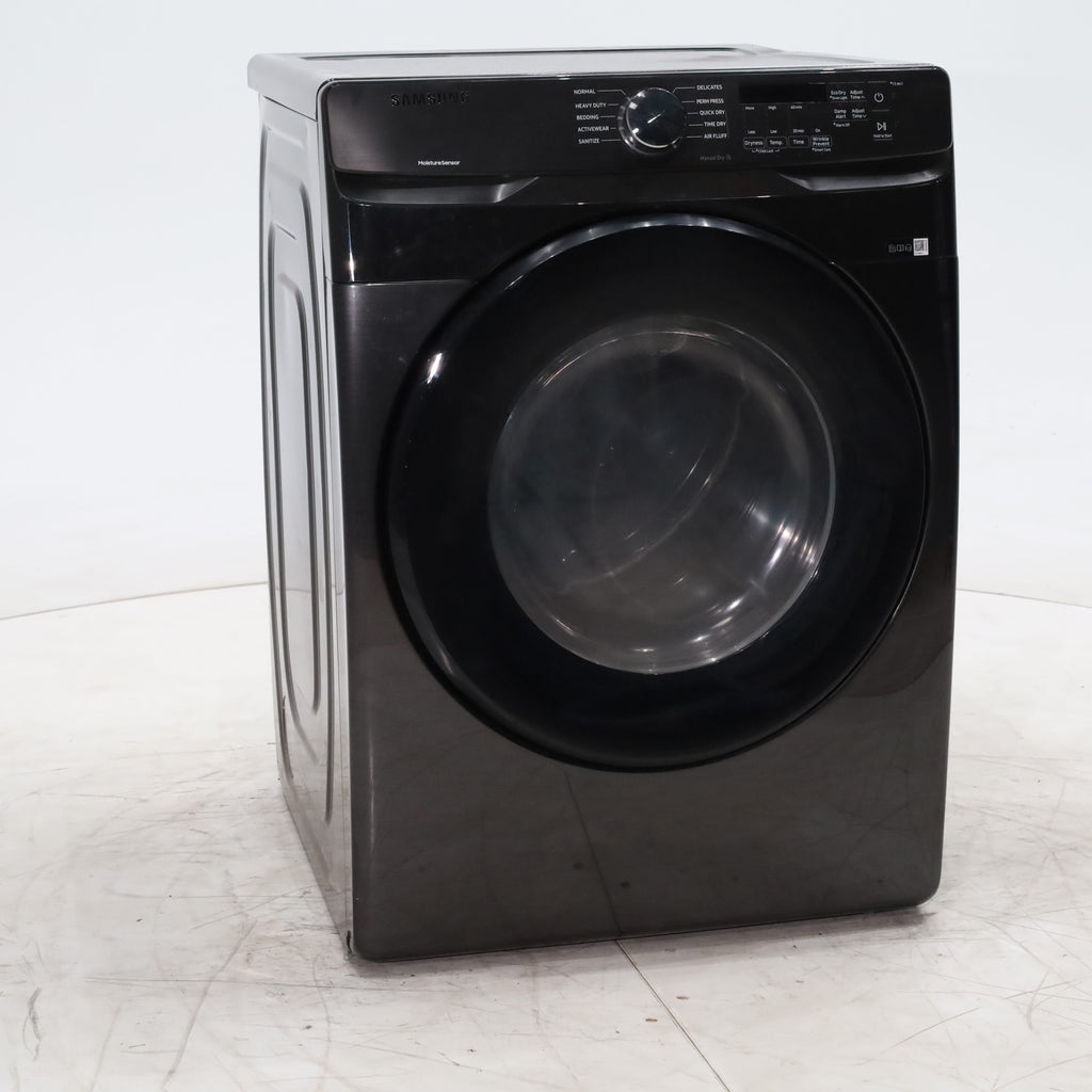 Pictures of Brushed Black Samsung 7.5 cu. ft. Frontload Electric Dryer with Sensor Dry - Scratch & Dent - Minor - Neu Appliance Outlet - Discount Appliance Outlet in Austin, Tx