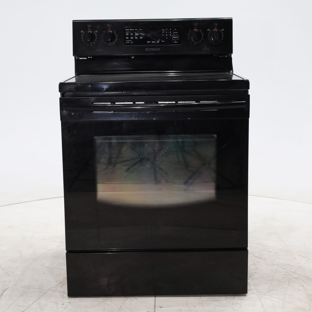 Pictures of Samsung Black 30inch Electric Glass Top Range with 5 Radiant Elements and True Fan Convection - Certified Refurbished - Neu Appliance Outlet - Discount Appliance Outlet in Austin, Tx