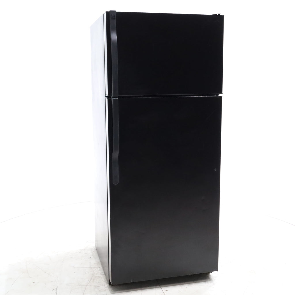 Pictures of 28" Wide GE Black ENERGY STAR 18.1 Cu. Ft. Top-Freezer Refrigerator with Large Door Storage - Certified Refurbished - Neu Appliance Outlet - Discount Appliance Outlet in Austin, Tx