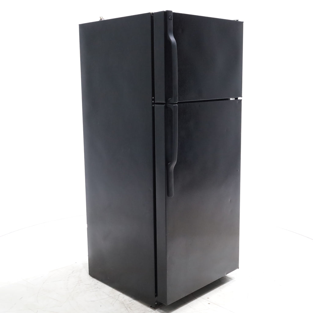 Pictures of 28" Wide GE Black ENERGY STAR 18.1 Cu. Ft. Top-Freezer Refrigerator with Large Door Storage - Certified Refurbished - Neu Appliance Outlet - Discount Appliance Outlet in Austin, Tx