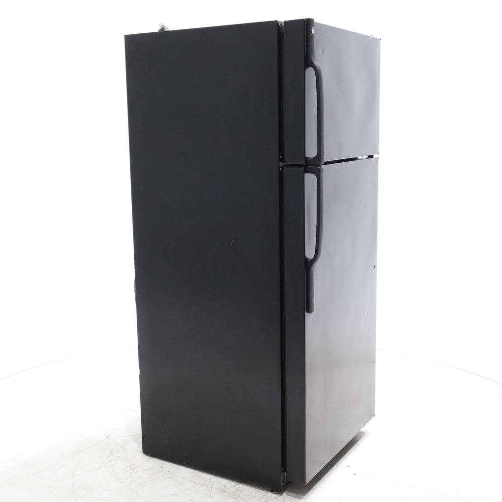 Pictures of 28" Wide GE Black ENERGY STAR 18.1 Cu. Ft. Top-Freezer Refrigerator with Large Door Storage - Certified Refurbished - Neu Appliance Outlet - Discount Appliance Outlet in Austin, Tx