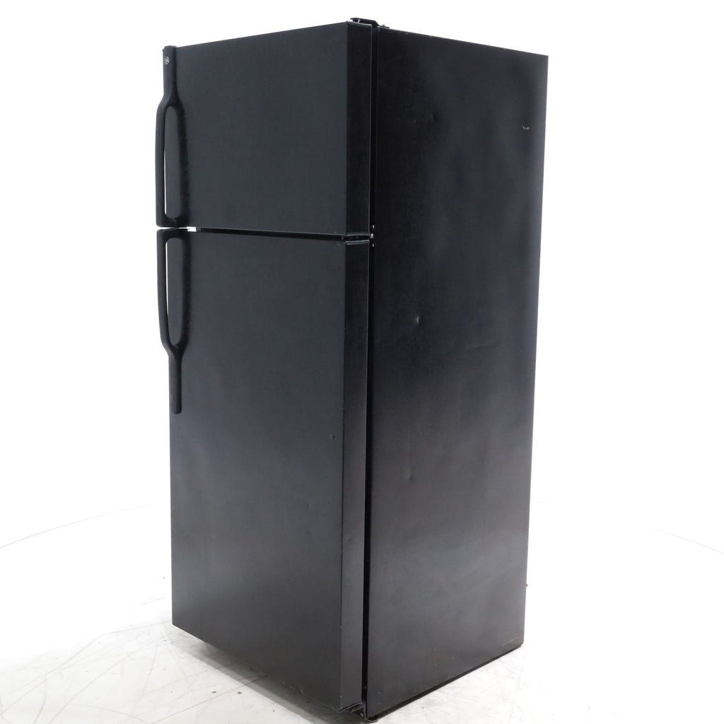 Pictures of 28" Wide GE Black ENERGY STAR 18.1 Cu. Ft. Top-Freezer Refrigerator with Large Door Storage - Certified Refurbished - Neu Appliance Outlet - Discount Appliance Outlet in Austin, Tx