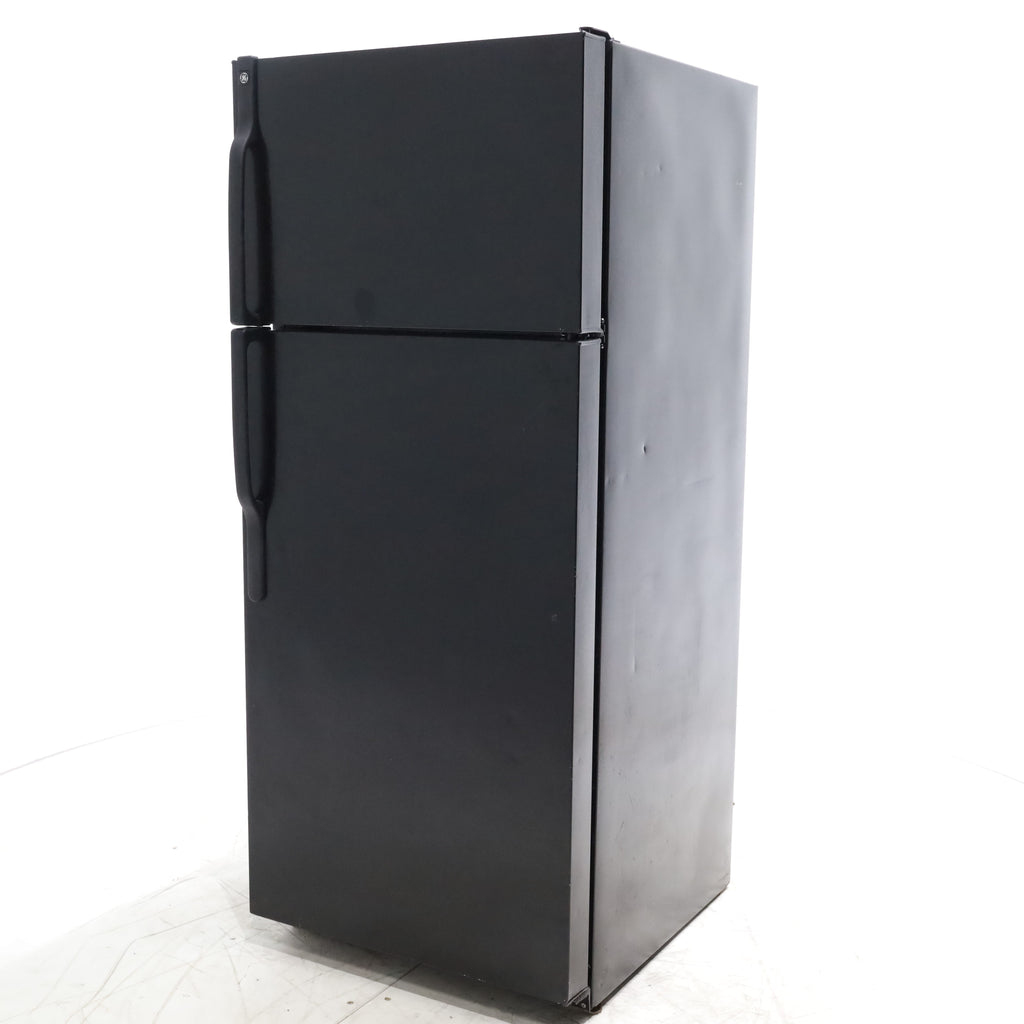 Pictures of 28" Wide GE Black ENERGY STAR 18.1 Cu. Ft. Top-Freezer Refrigerator with Large Door Storage - Certified Refurbished - Neu Appliance Outlet - Discount Appliance Outlet in Austin, Tx